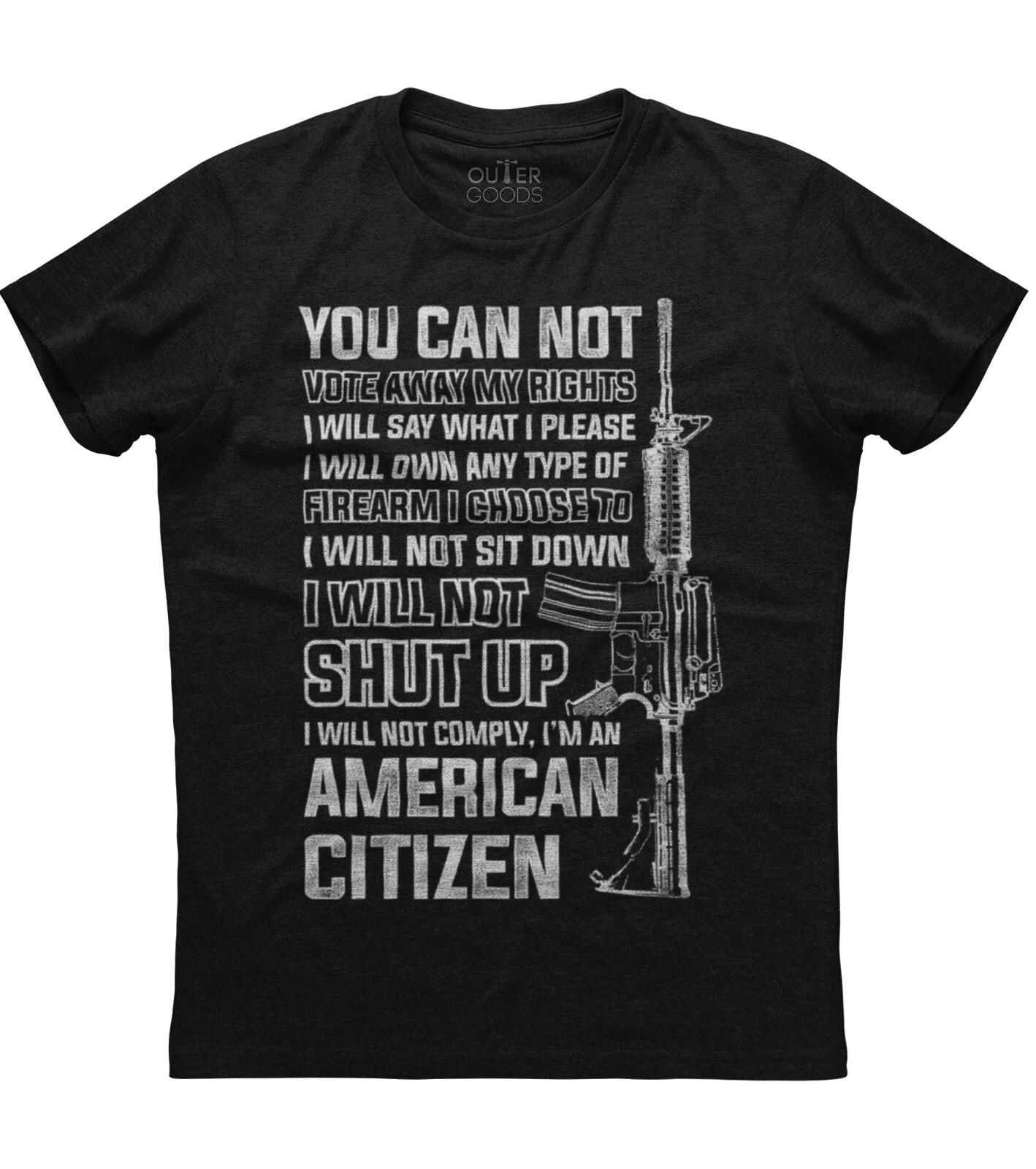 You Cannot Vote Away My Rights New Men s Shirt AR15 2nd Amendment Guns Right Tee XXL