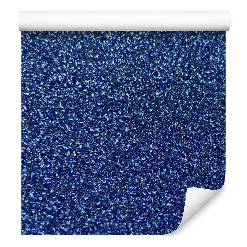 Blue and navy blue glitter wallpaper for living room and bedroom 50x1000