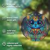 10 Inch Hanging Wind Spinner with Cat Design Elegant Outdoor Wind Chime for Spring Summer Lawn Yard Decor 360 Degree Rotating Hook Heartwarming Gift
