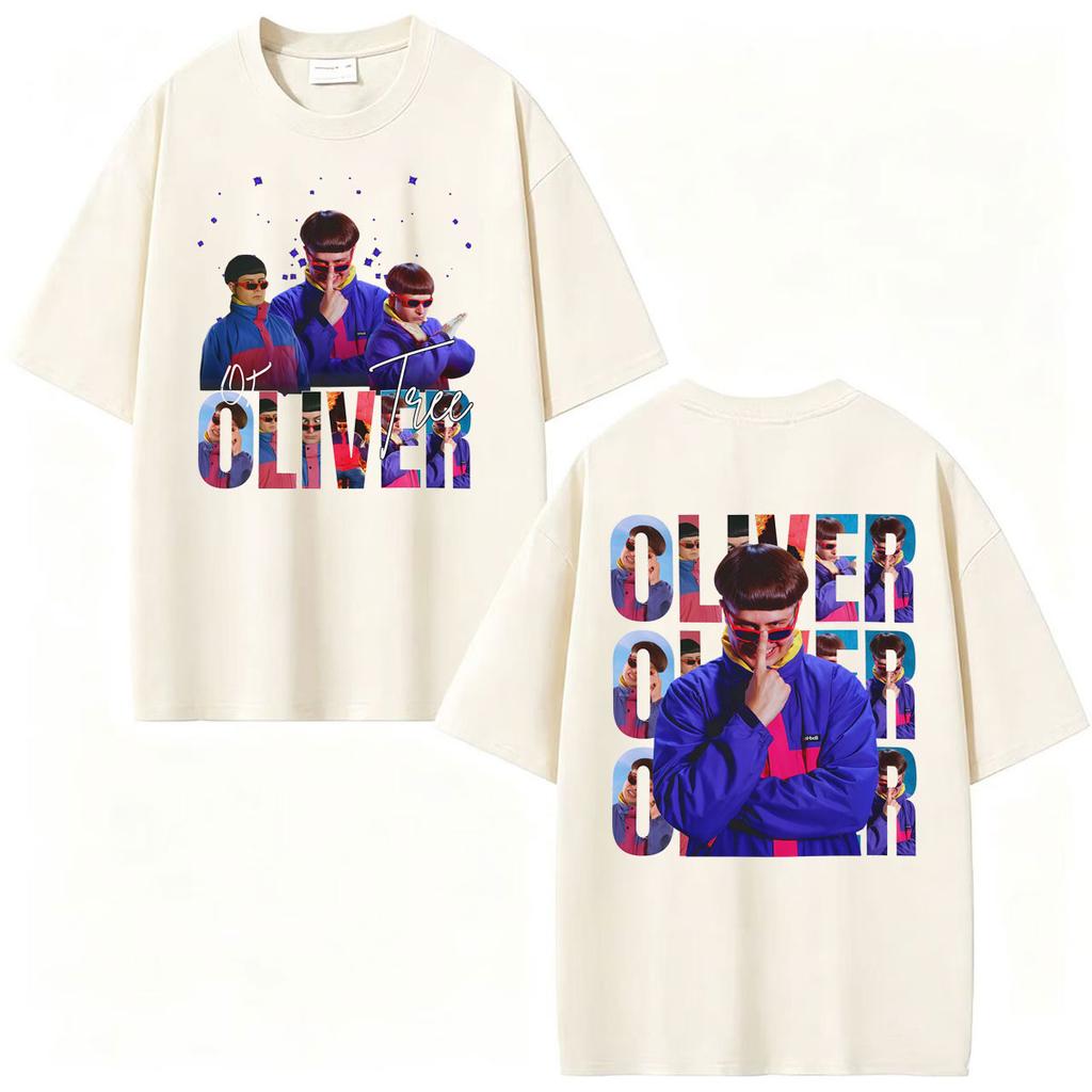 Pop Rock Music Oliver Tree Album Tour Maglietta Unisex Abbigliamento Harajuku Magliette Gotico 100% Cotone Maglietta a Maniche Corte Streetwear
