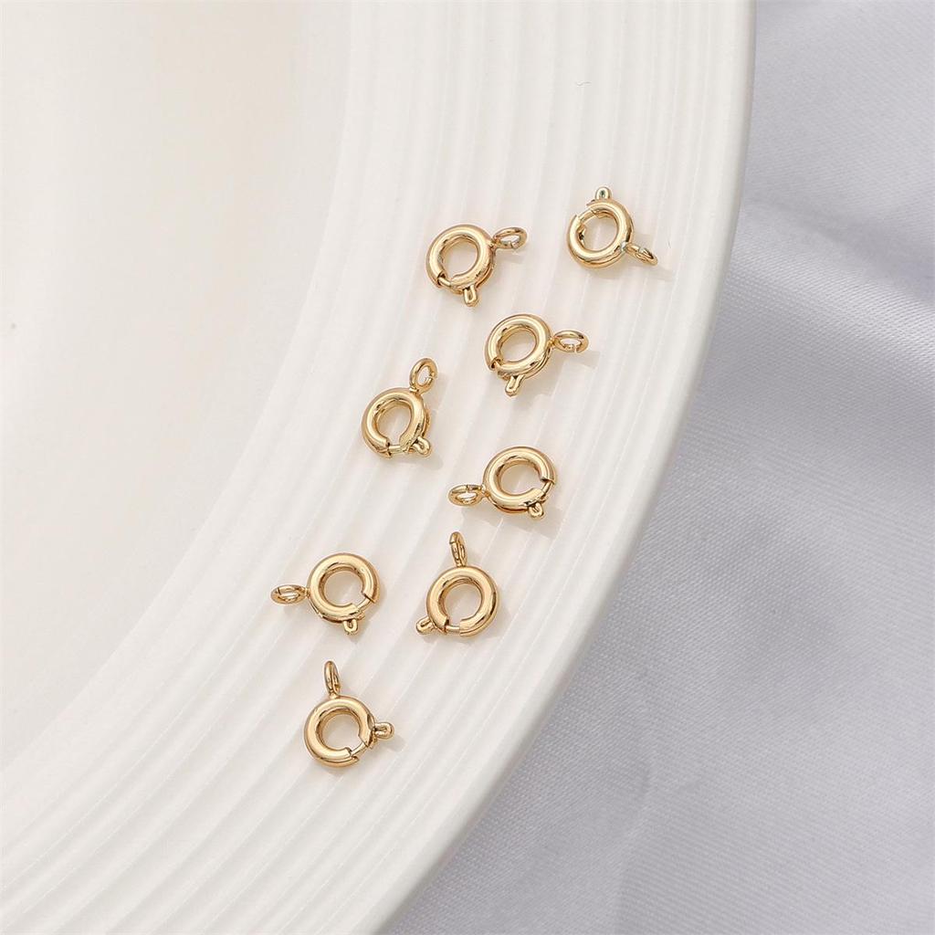 18K Gold-Filled Color-Preserving Spring Clasp for DIY Jewelry Making