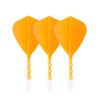 CUESOUL ROSTAK57 T19 Series Mixed Shaft Integrated Kite Shape Set of 3 Two-Tone Dual-Material Flights, Series, (Orange) CS-AK57FZ10L