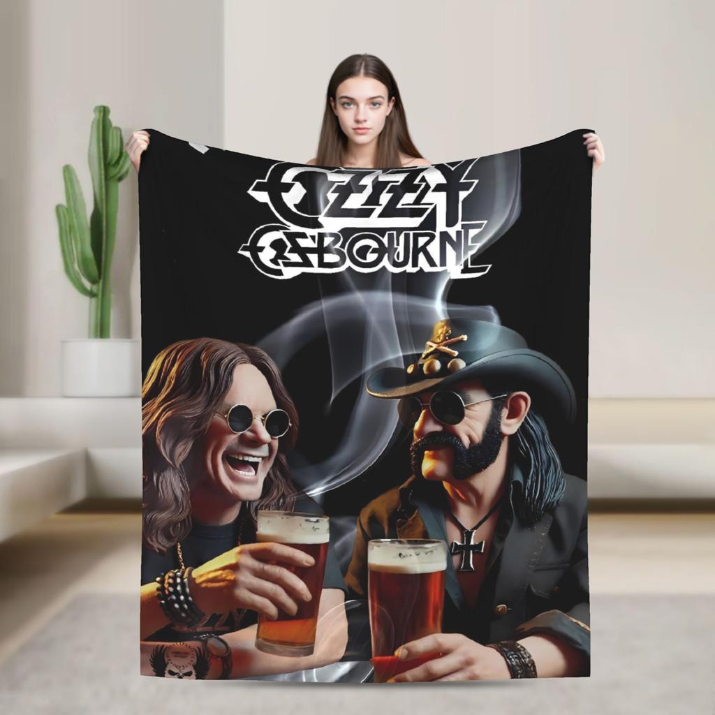 Ozzy Osbourne Blanket Quality Soft Bedding Throws Autumn Kids Bedroom Fluffy Bedspread