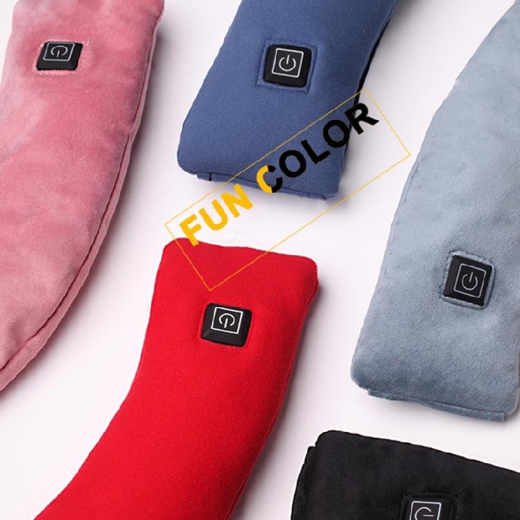 Heated Scarf Neck Heating Pad Washable Shawl Soft Warm Neck Wrap for Men Women