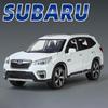 1/32 Subaru Forester SUV Alloy Off-Road Vehicle Miniature Scale Model Car Diecast Metal Sound and Light Collection Children Toy Gift