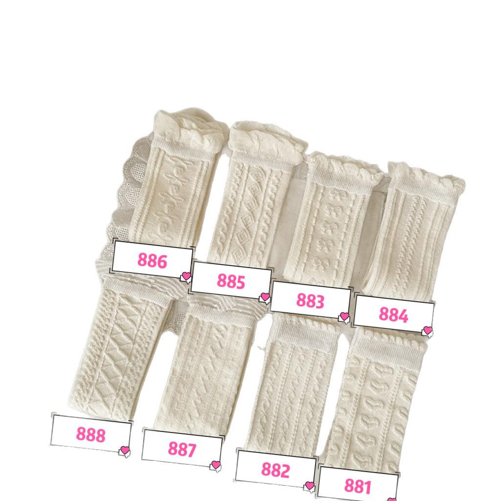 Girls' Summer Lace Mesh Anti-Mosquito Calf Socks - Cute, High Elastic, Versatile, Thin, Mid-Calf.