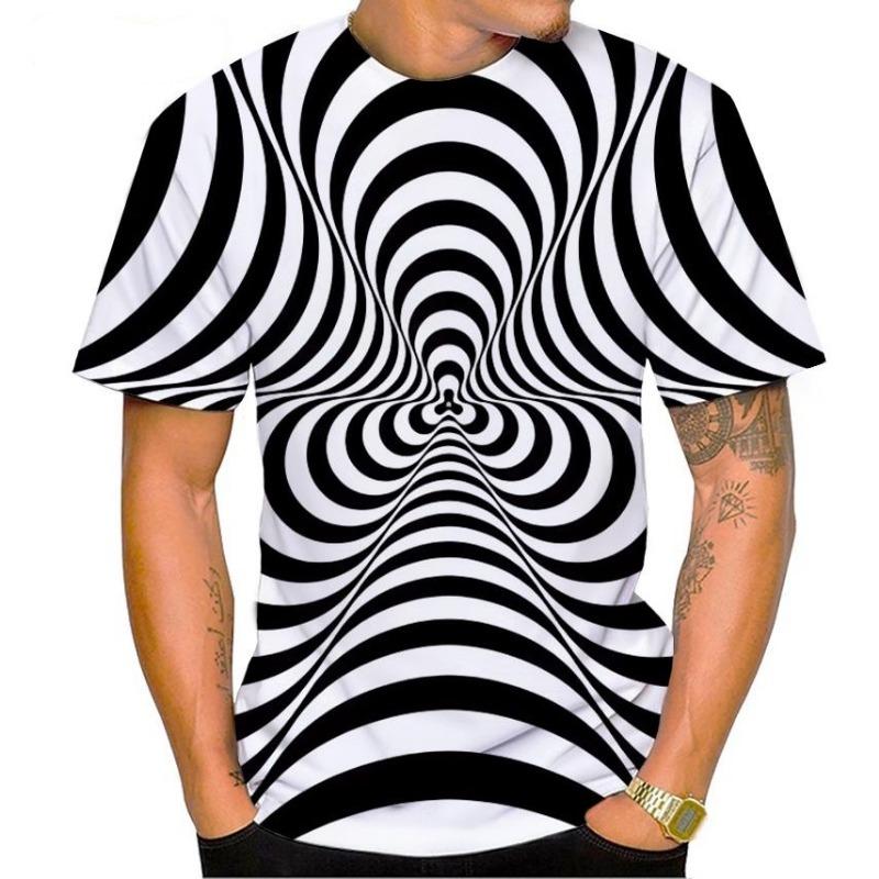 Plus Size Men's 3D Pretty Woman Print T-Shirt, Casual Crew Neck Short Sleeve T-Shirt with Anime Beauty Design,