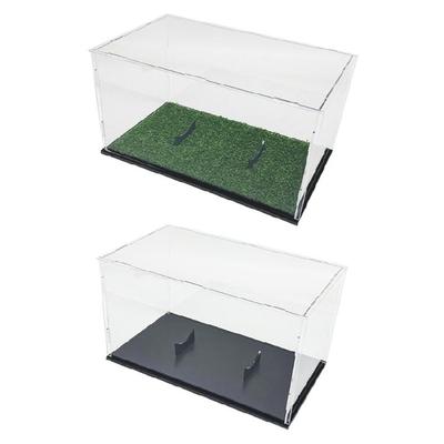 Softball Basketball Holder Box for Organization & Showcases, Football Display Case, Acrylic Clear Display Box with Stand