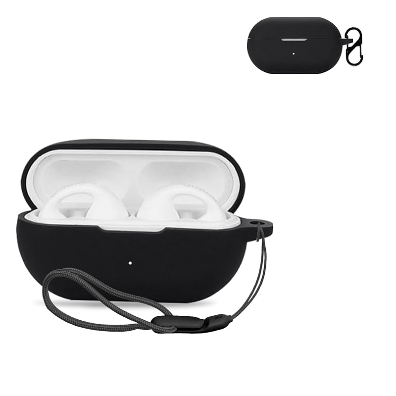 

For Ambie AM-TW02 / AM-TW01 for case cover [NOUKAJU] wireless earphones silicon protective case (With carabiner + strap included) ) Fall prevention