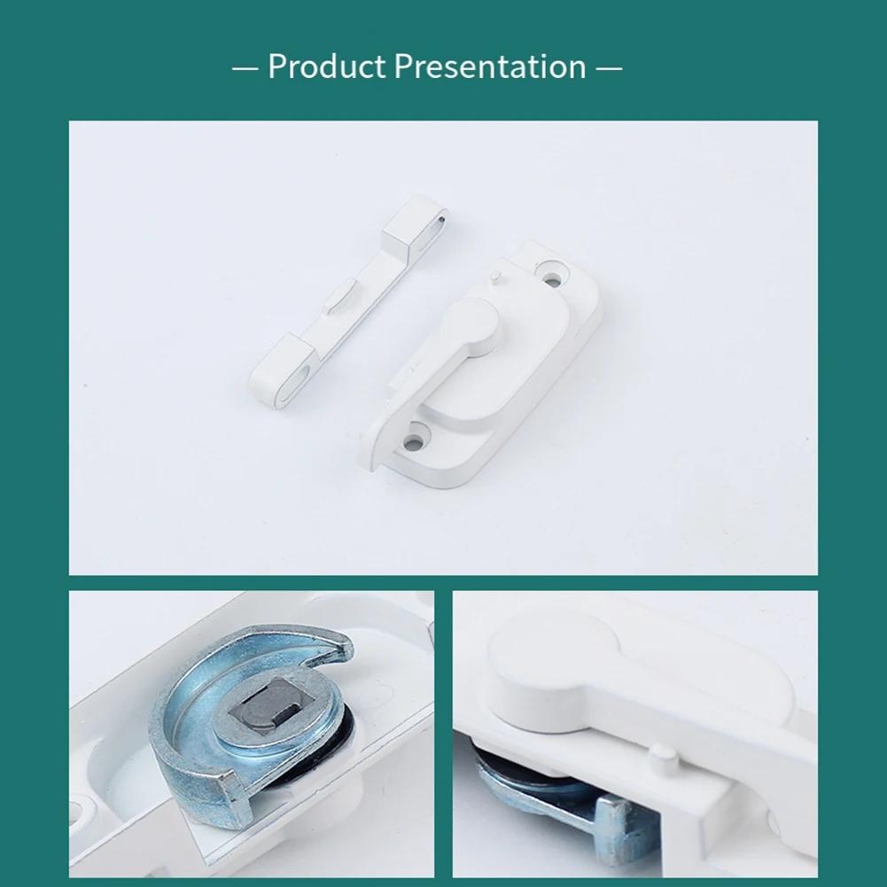 Weißes Schiebefenster Türschloss Zinklegierung Türsicherheitsschieber Fenster Türgriffschloss Einbruchsicheres Design Hardware Zubehör