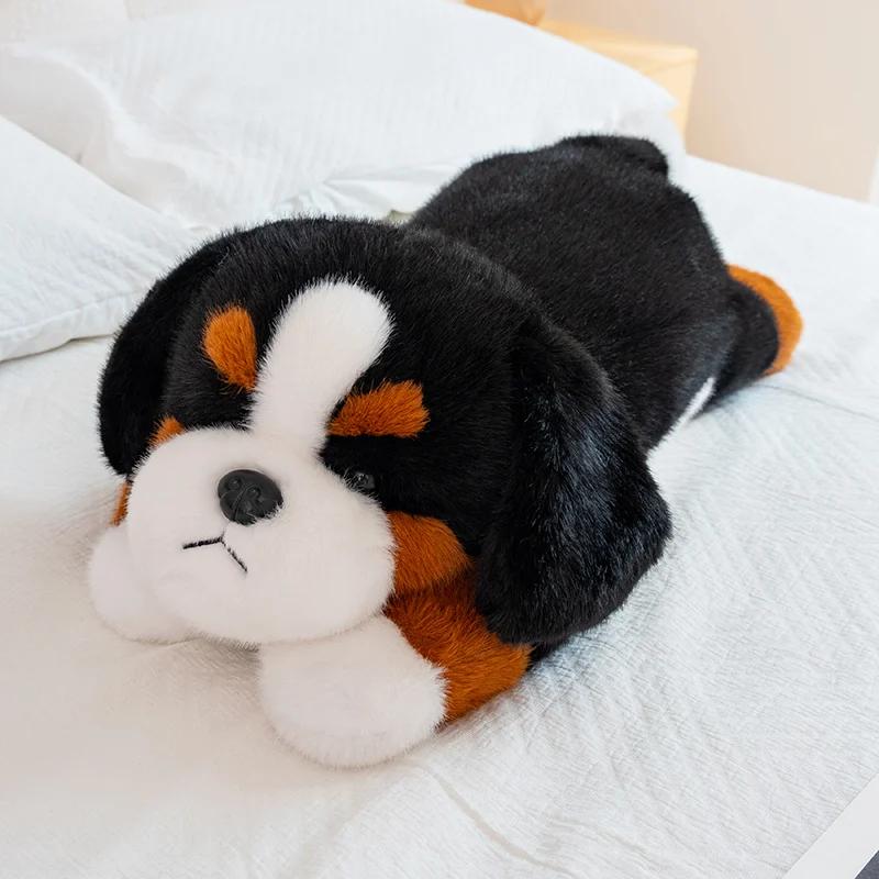 Comfortable Lying Animal Plush Toy Panda Dog Dinosaur Hippo Plushies Soft Fluffy Long Cushion Throw Pillow Home Decor Gift