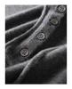 Fall & Winter Women's 100% Cashmere Half-Zip Hoodie - Loose Fit, Versatile Knit Outerwear.