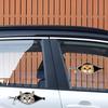 Car Stickers Zipper Cat Shape Adhesive Waterproof Scratch Cover Stickers Durable Car Decals for Cars Electric Vehicles Windows