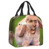 Custom Saint Nicolas Cage Insulated Lunch Bag for Camping Travel Funny Meme Waterproof Thermal Cooler Bento Box Women Children