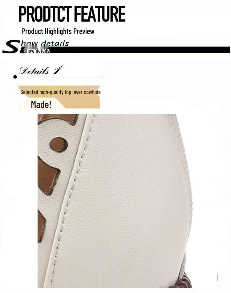 Dámské retro boty s kulatou špičkou, s výřezy a zipem, jaro/léto 2024