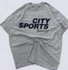 Vintage Grau und Schwarz City Sports Boston T-Shirt mit Etikett