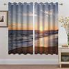 Summer Beach Starfish Sea Natural Sky Tree View Window Curtain For Living Room Kids Bedroom Bathroom Kicthen Door Home Decor2Pcs
