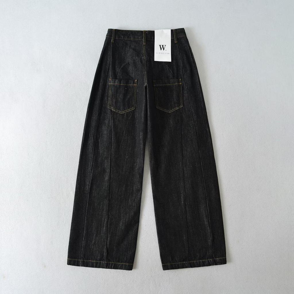 Europejskie i Amerykańskie Damskie Jeansy Banana z Niskim Stanem - Modne, Codzienne i Luźne.