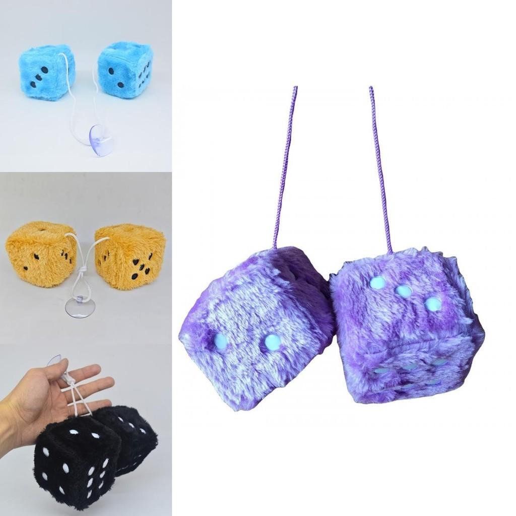 Soft Plush Dice Toy Hanging Decoration For Car Festive Ornament