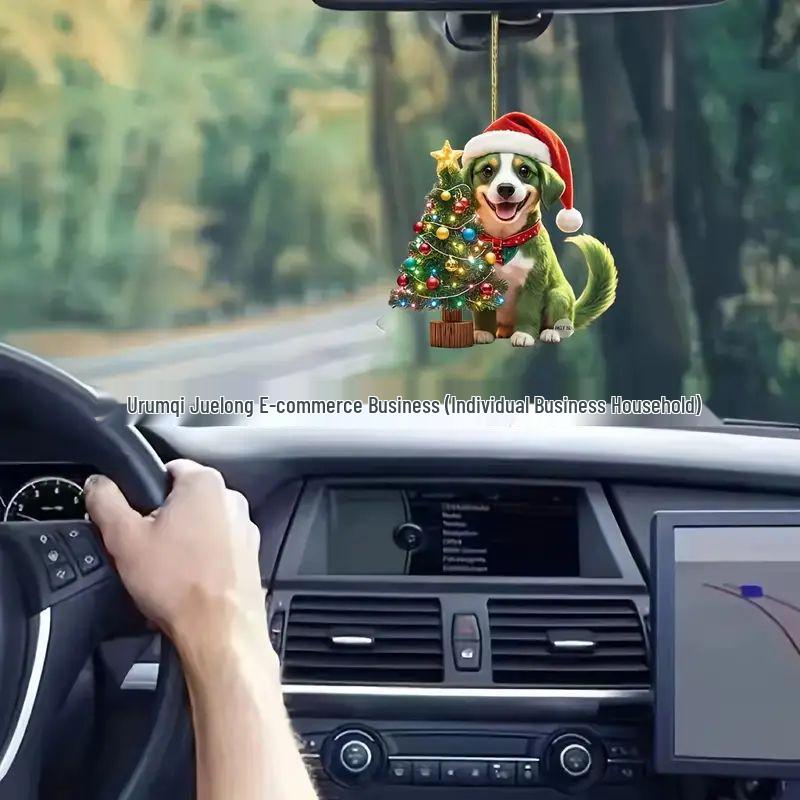 

Акриловая рождественская шапка, подвеска для машины в виде щенка Standard