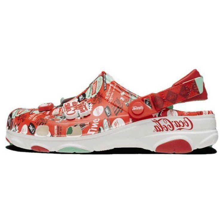 Coca-Cola x Crocs Сабо All-Terrain Классические Красные Coke Бело-Зеленые Унисекс Кроссовки 209312-100 41-42