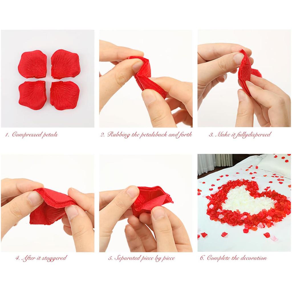 100/200pcs Artificial Flowers Silk Rose Petal Wedding Bridal Bouquets Garden Home Table Vase Wreath Holiday Party Diy Gift Decor