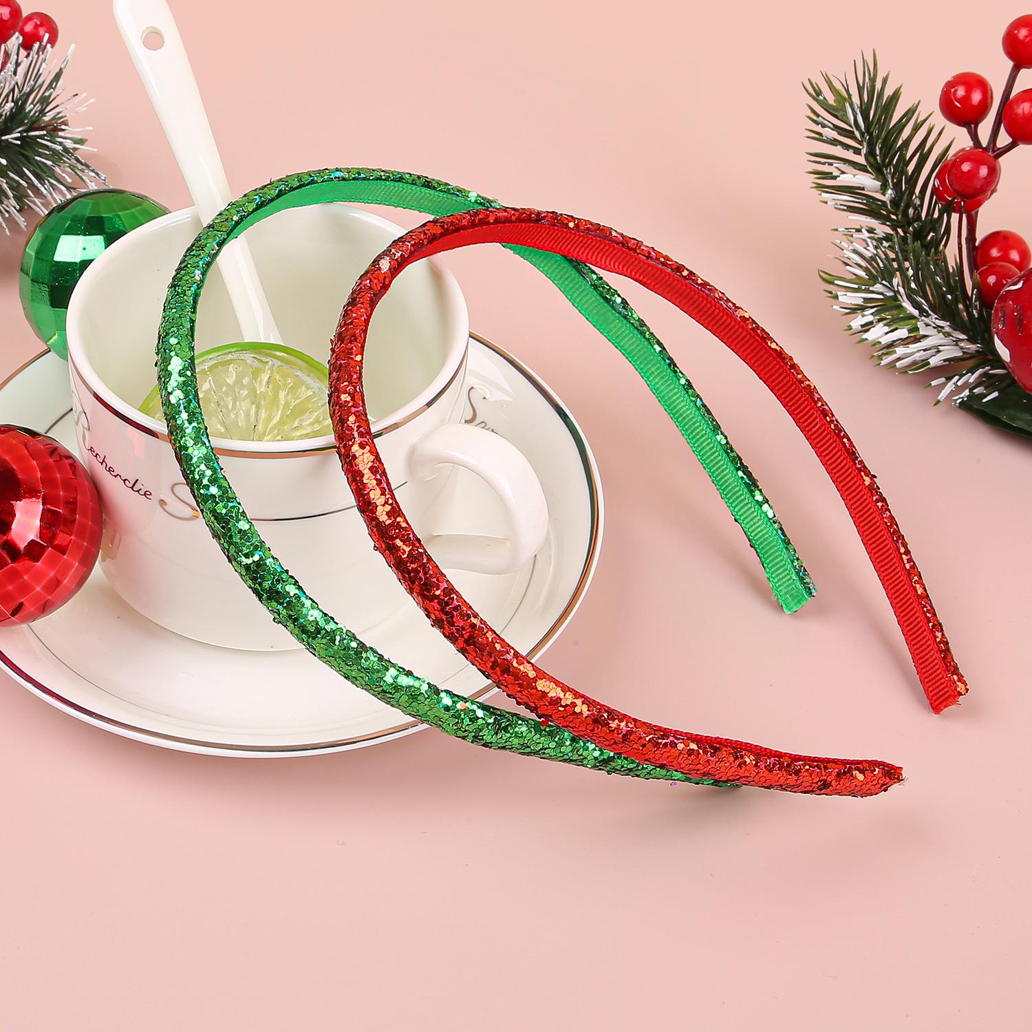 

2/6 шт. Рождественские блестящие повязки на голову Сверкающая повязка для волос Повязка на голову Рождественская вечеринка Украшения для волос Аксессуары для женщин девочек