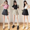 Anti-light pleated skirt short skirt women's summer college style small high waist skirt
