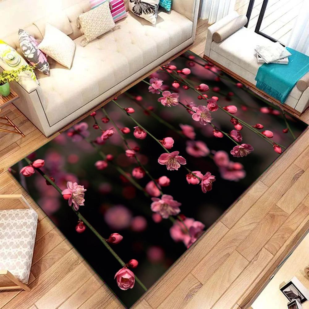 1pc Ins Flower Bathroom Absorbent Mats Anti-Slip Mats Home Decor Supplies Carpets Home Kitchen Floor Mats