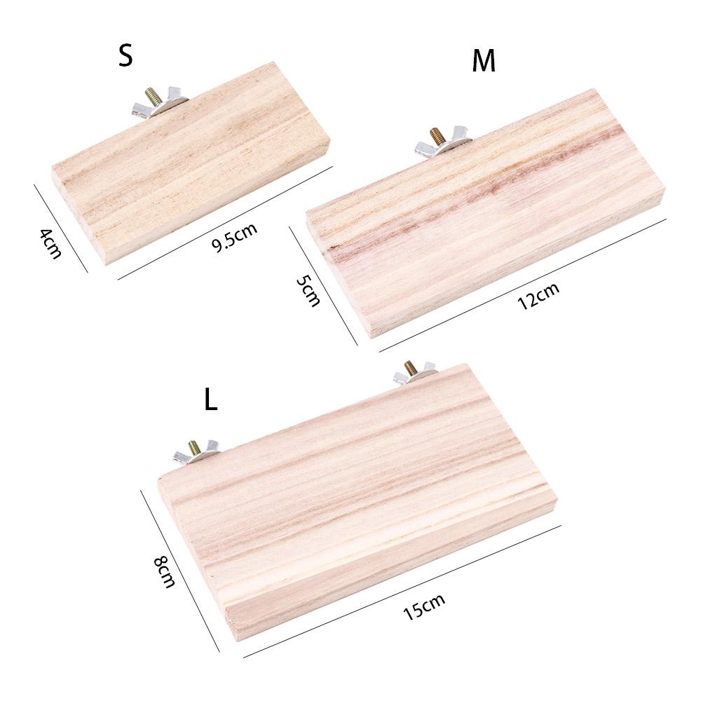 Pet Wood Stand Platform Bird Toys Parrot Rack Hamster Accessories Gerbils Mice Jumping Board Home Supplies