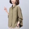 Mom's Pure Cotton Women's Spring Jacket Blouse - 2024 Style