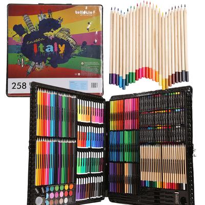Large Creative Art Set Crayons Markers Paints Little Artist 258 Pcs