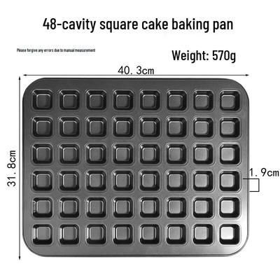 ZISIZ Mini Square 48-Cavity Muffin Baking Pan