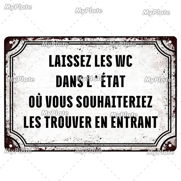 France Poster Vintage Plaque Tin Sign Metal Sign Wall Decor For Bar Plate Crafts Art Poster Custom