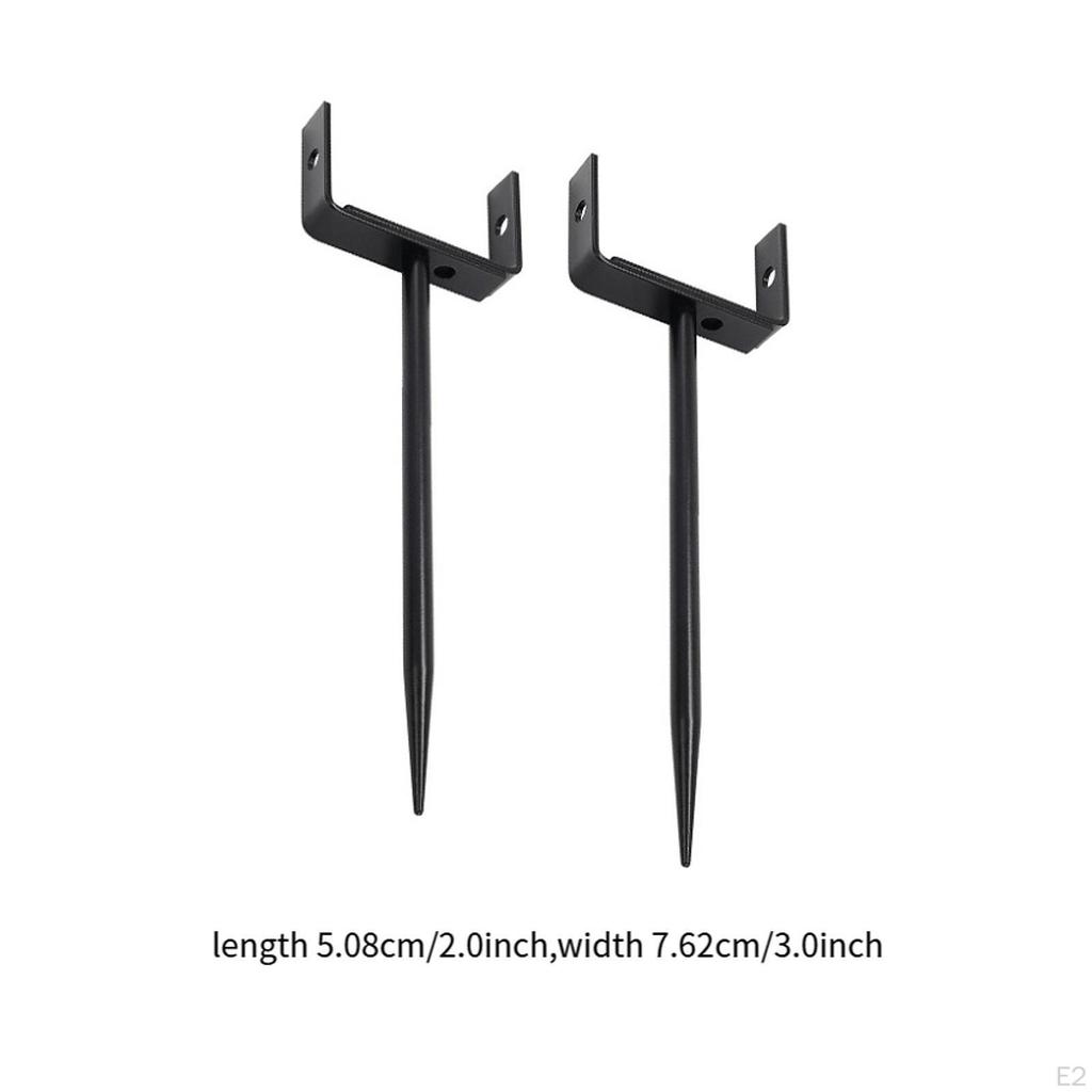 2x Downspout Bracket Iron Size Adjustable Efficient Drainage Anchor for Support Sturdy Stable Heavy