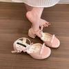Coarse Heel Round-toe Women's Shoes - New Trendy and Versatile High-heeled Sandals