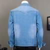 Denim Jacket Men's Casual Youth Large Size Denim Jacket Men's Jacket Work Wear Spring and Autumn Tops and Coats for Outer Wear