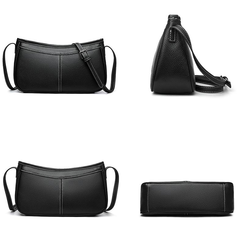 100% Genuine Leather Crossbody Bags for Women Commuting Shoulder Messenger Bag Luxury Designer Casual Female Handbags Sac A Main