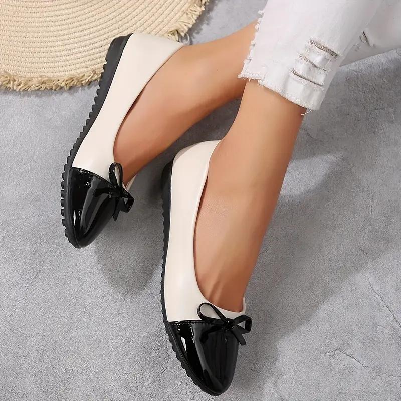 Ballerine Comode da Donna Scarpe Basse da Donna Antiscivolo Mocassini da Donna Eleganti con Fiocco Scarpe Singole da Donna