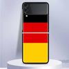 National Flag RU FR UK Hard PC Clear Phone Case Cover for Samsung Galaxy Z Flip 7 6 5 4 3 5G Flip3 Flip4 Flip5 ZFlip6 ZFlip7 Bla