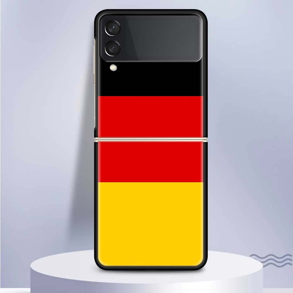 National Flag RU FR UK Hard PC Clear Phone Case Cover for Samsung Galaxy Z Flip 7 6 5 4 3 5G Flip3 Flip4 Flip5 ZFlip6 ZFlip7 Bla