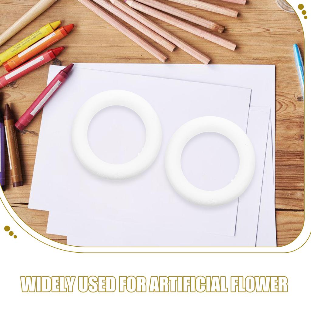 10Pcs DIY Foam Circles Light Easy-Carry Craft Models for Holiday Party Wedding Decorations Art Making Kits Foam Circle