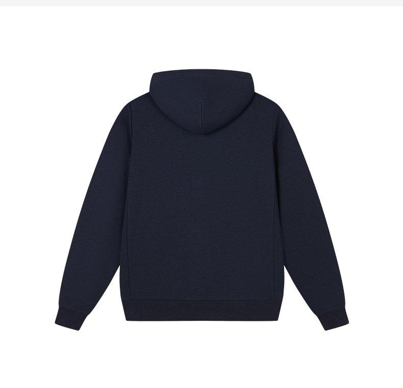 Kappa back-to-back cardigan sweatshirt, autumn and winter women's sportswear, hooded top, jacket