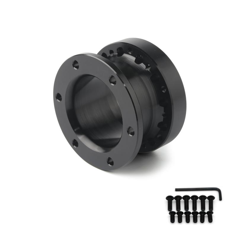 Universal Steering Wheel Hub Spacer 12/51/76/101 MM Steering Wheel Hub Boss Kit Adapter Spacer Black