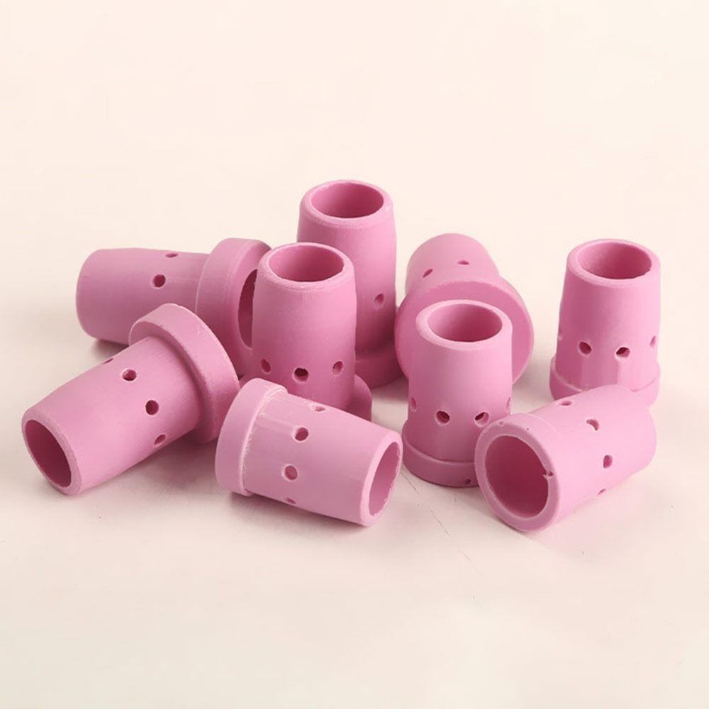 10Pcs Alumina Ceramic Ceramic Current Shunt Welding Torch Gas Diffuser for MIG CO2 Welding Torch