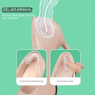 Silicone Gel Insoles For Shoes Women High Heel Liner Grips Protector Sticker Anti-Wear Shoe Heel Pad Foot Pain Relief Inserts