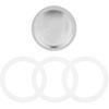 Sivaphe 3 Cup Moka Pot Replacement Infuser Parts for Aluminum Italian Stovetop Espresso Coffee Maker, 1 Filter and 3 Silicone Gasket Seals