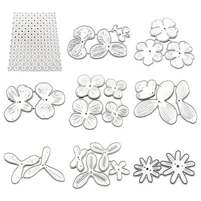 Exquisite Blumen-Stanzformen Metall-Präge-Stanzteile Dekoratives Schablone für Geschenkkarten-Herstellung DIY Scrapbooking-Alben