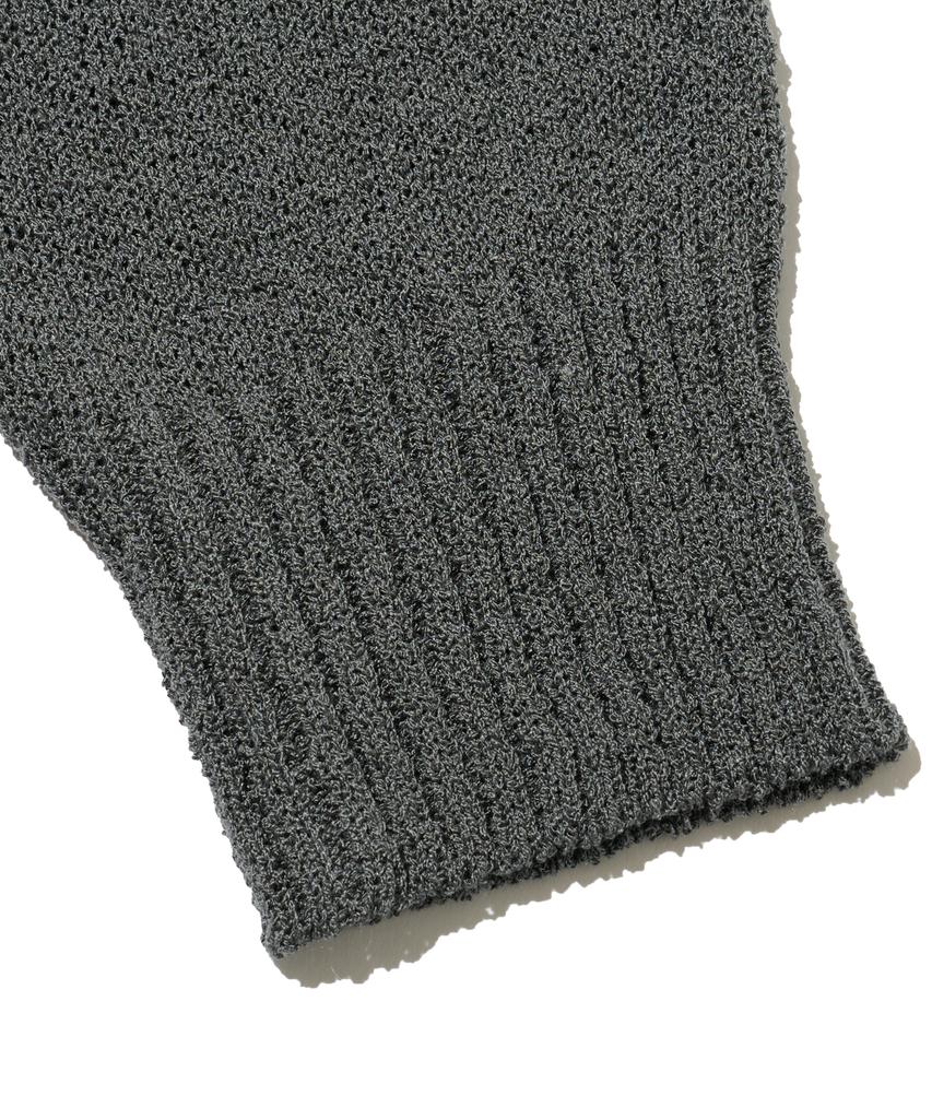 OTHERFITS City Boy Summer Henley Neck Knit (Charcoal)