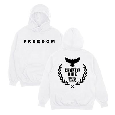 Tribute Charlie Kirk Freedom Hoodies Woman Man New Aesthetic Pullovers Fall Long Sleeve Hoody Popular High Street Sweatshirts